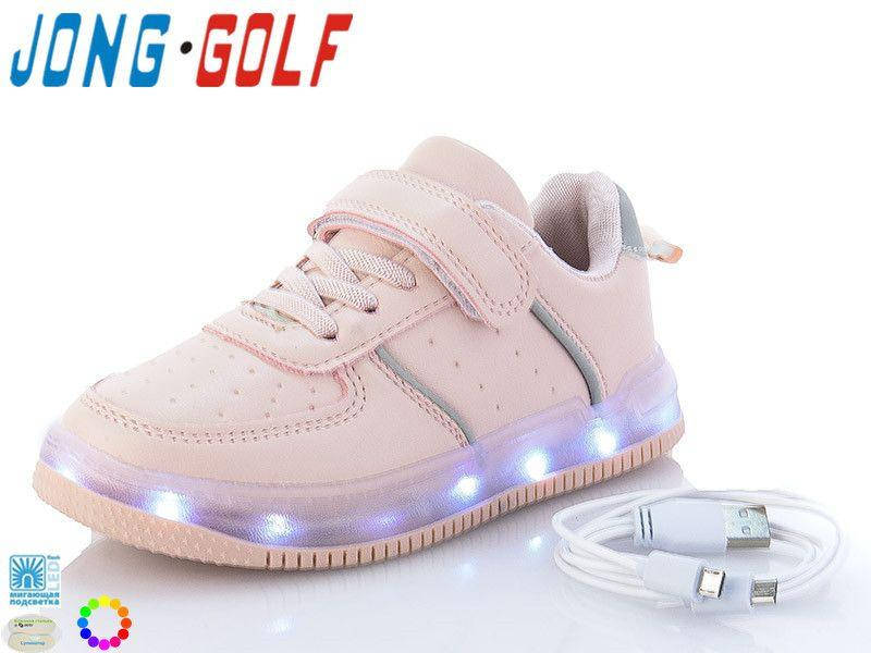

Кроссовки детские с подсветкой подошвы JongGolf 10128 с кабелем Usb размер 36