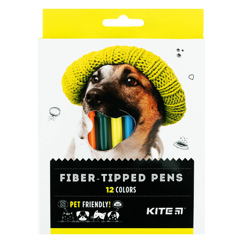 

Фломастеры, набор 12 шт. Kite Dogs