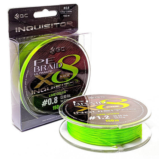 

Шнур рыболовный Golden Catch Inquisitor X8 LG 150м PE1.2 0.185mm 9.3kg