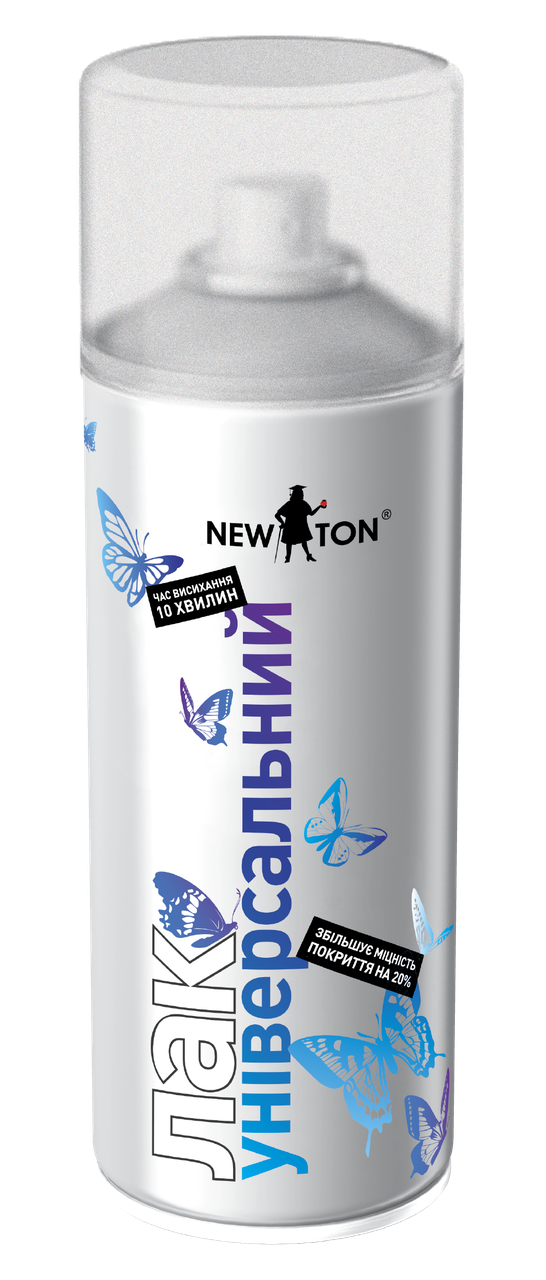 

Лак аерозольний 400мл матовий універсальний Newton 207-482 |аэрозольный матовый универсальный