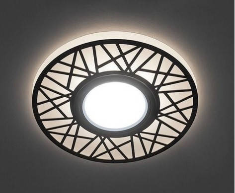 

Встраиваемый светодиодный светильник Feron CD991 с LED подсветкой точечный Белый