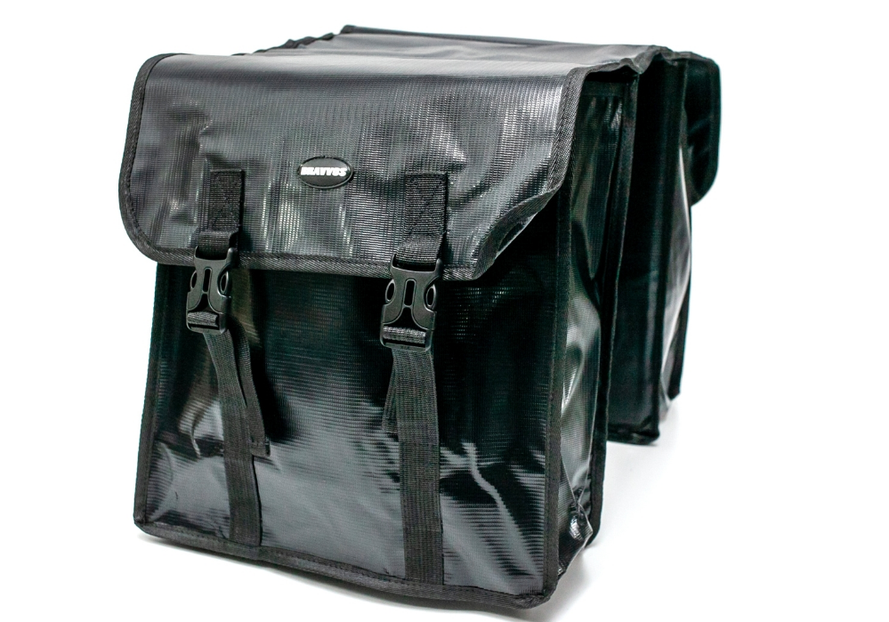 

Велосумка BRAVVOS F-089 штаны на багажник 31x14x33см, водоотталкивающий материал, чёрный