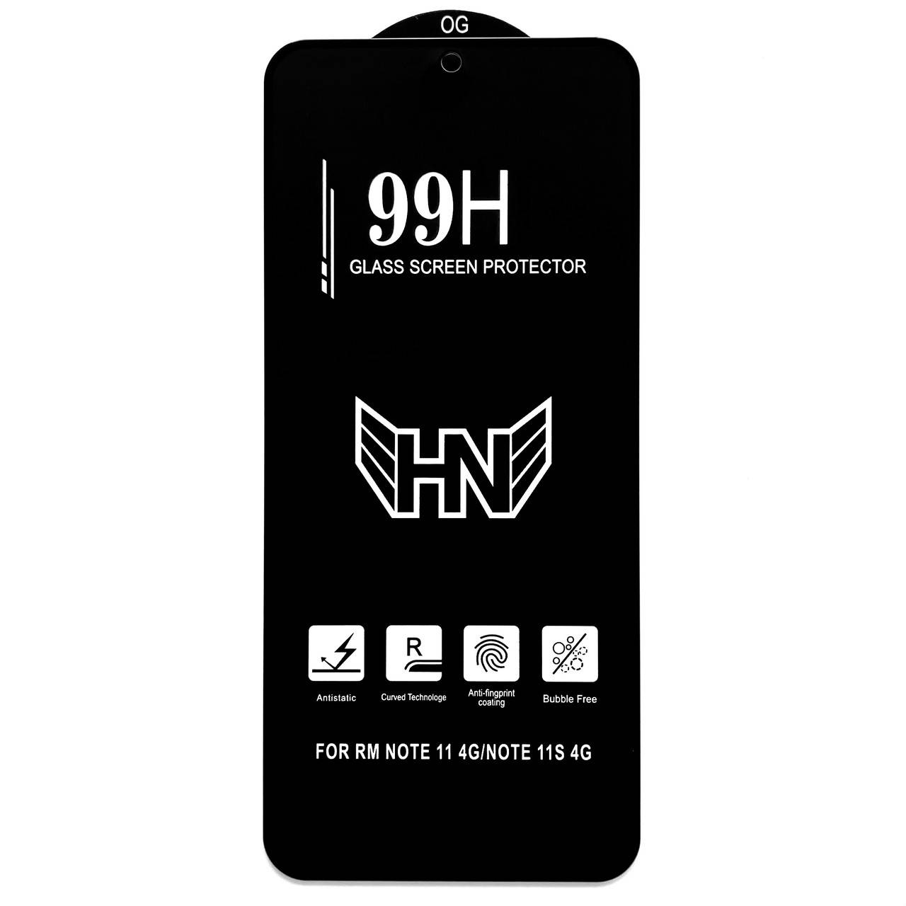 

Защитное стекло 99H для Xiaomi Redmi Note 11 (на сяоми редми нот 11, ксиоми ноут ксяоми), Черный