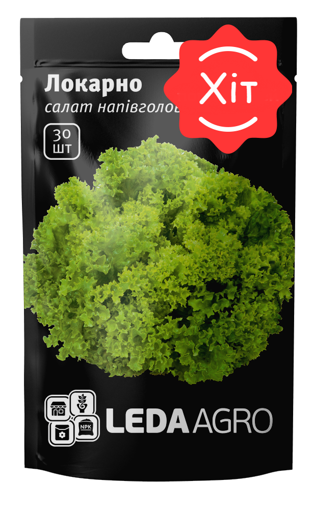 

Локарно 30 шт Leda Agro Салат Насіння (Салат Семена)