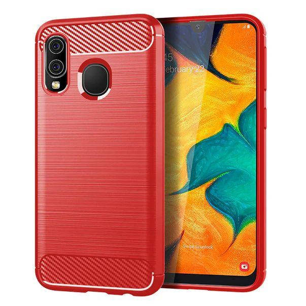 

TPU чехол накладка Urban для Samsung Galaxy A20 (4 цвета) красный