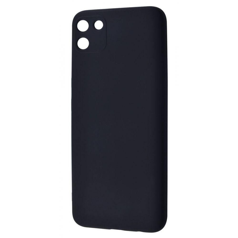 

Силиконовый чехол для Realme C11 Черный микрофибра soft touch
