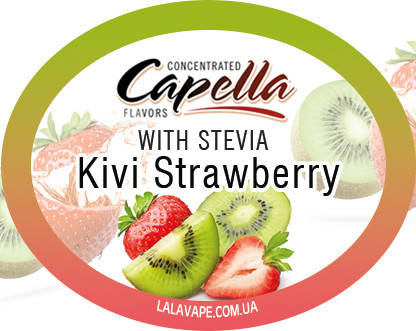

Ароматизатор Kiwi Strawberry with Stevia (Киви + Клубника) Capella 10мл