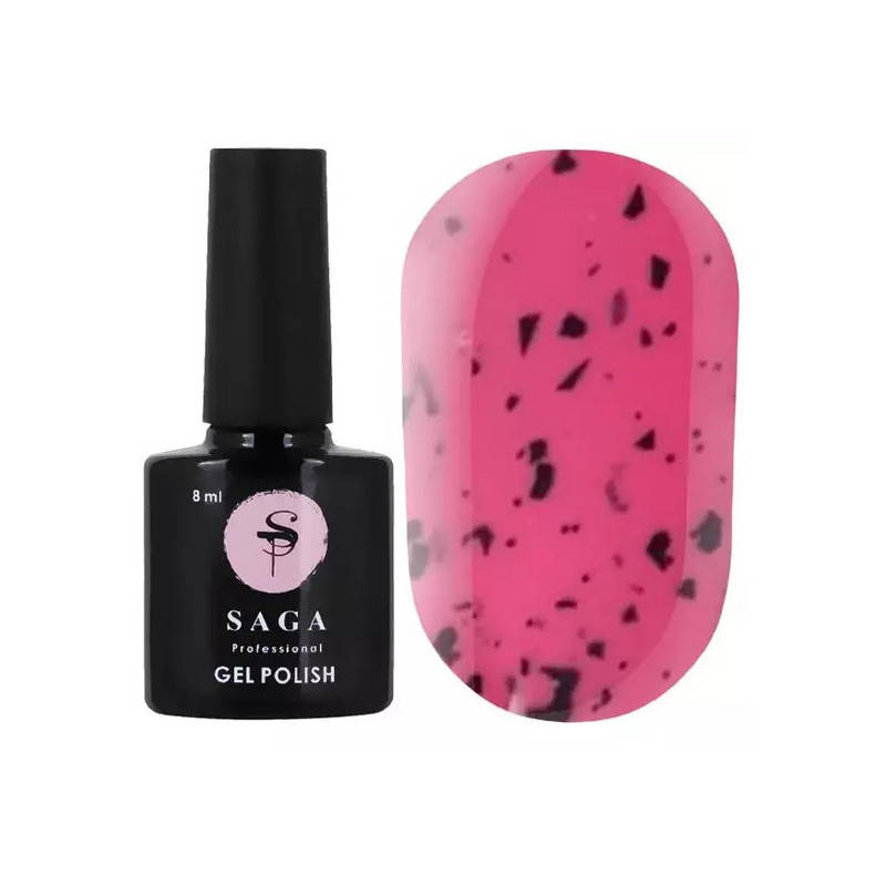 

Saga Top Geometry 04 - матовый топ без липкого слоя с чёрными хлопьями, 8 мл