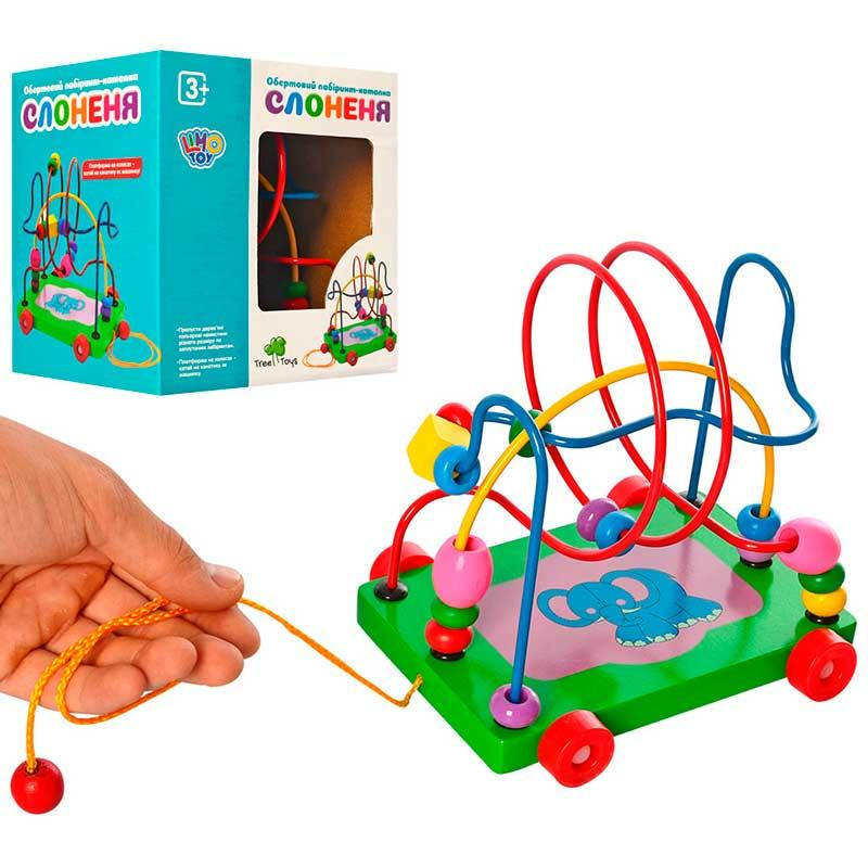 

Деревянная игрушка "Каталка - лабиринт" MD 0320, Разные цвета