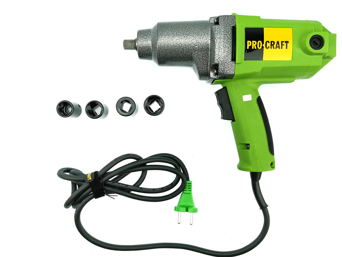 

Гайковерт ударный Procraft ES1450 (кейс, набор головок)