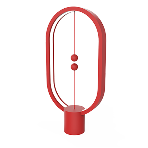 

Настольная лампа светильник Heng Balance Lamp Ellipse Red красная, Красный