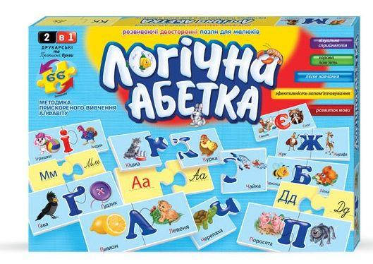 

Развивающая игра-пазл "Логическая азбука", Danko Toys, DT 66Asp-U
