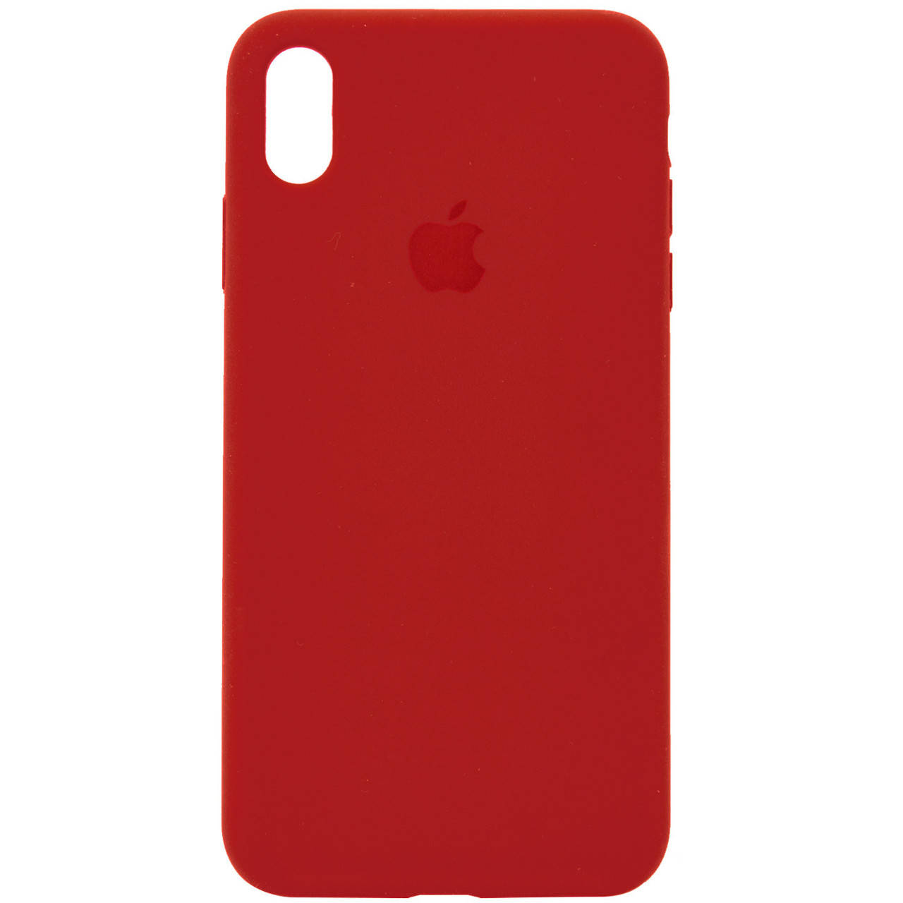 

Чехол на Iphone Xs Max (Красный / Dark Red) Silicone Case Full Protective (AA)