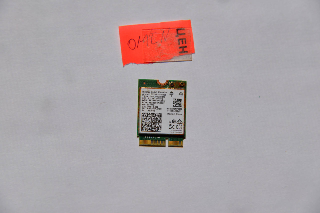 

Intel 9560NGW Dual Band Wireless-AC 9560 Bluetooth 5.0 WiFi Card G86C0007S810