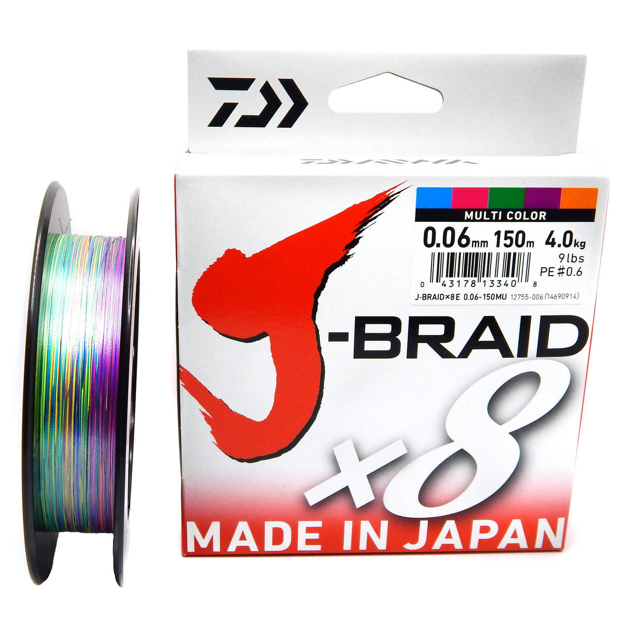 

Шнур рыболовный Daiwa J-Braid x8 150м 0.16мм 9.0кг Multicolor