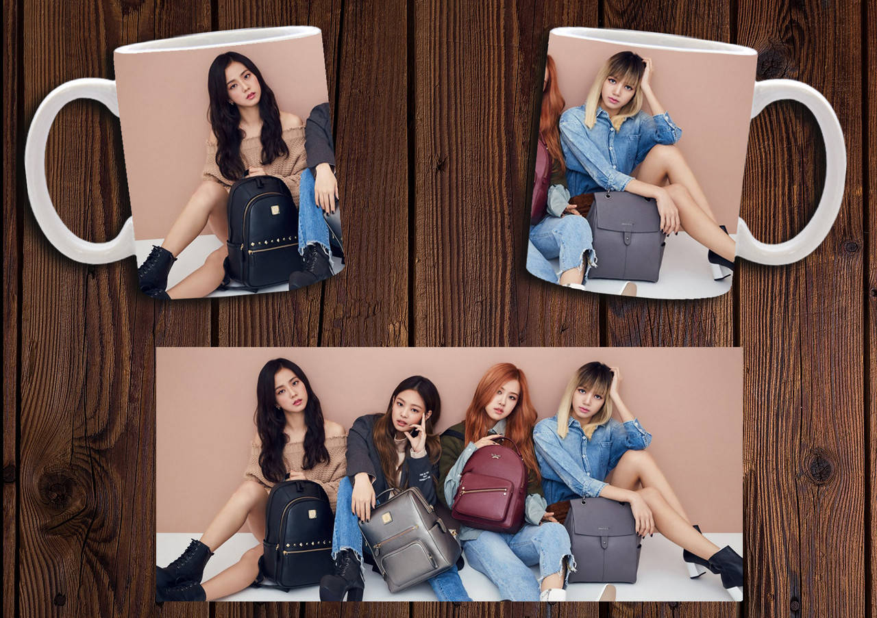 

Чашка "BLACKPINK" / Кружка Блэкпинк №1, Белый