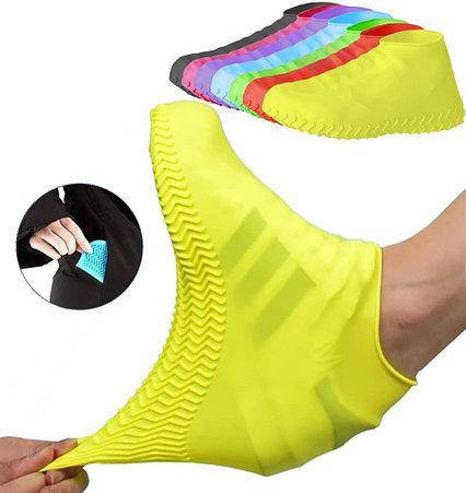 

Бахилы чехлы силиконовые водонепроницаемые на обувь от воды и грязи