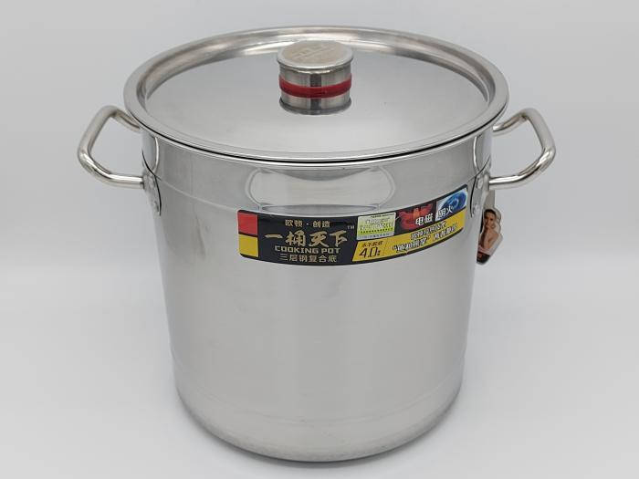 

Кастрюля из нержавеющей стали большая 15 литров Общепит нержавейка для индукционных плит D 30 cm H 31 cm