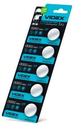 

Батарея литиевая CR2032 VIDEX 3V. 1шт.