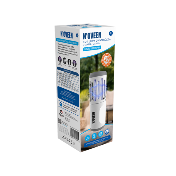 

Аккумуляторный светильник ловушка от насекомых Noveen IKN854 LED IP44