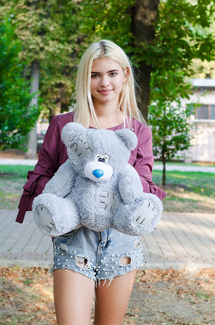 

Мишка Потап 50 см Серый