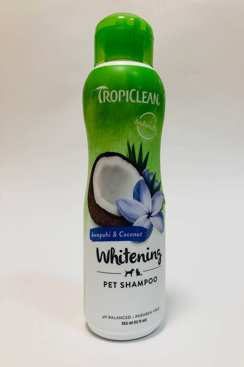

Шампунь для собак и кошек с белой шерстью Tropiclean (Тропиклин) Кокос и Имбирь 335 мл, Белый