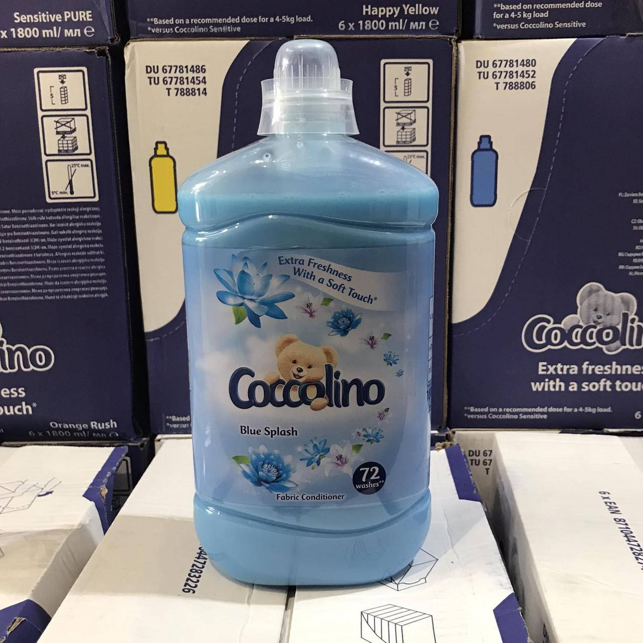 

Ополіскувач для дитячої білизни Coccolino Blue Splash, 1.80 л (72 прання)