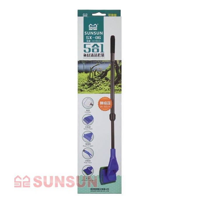 

Набор скребков для чистки аквариумов SunSun SX-06, 54-80 см