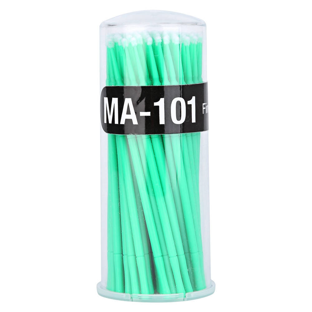 

Микробраши для ресниц и бровей (Тубус 100шт.) Зеленый 2,0 мм.