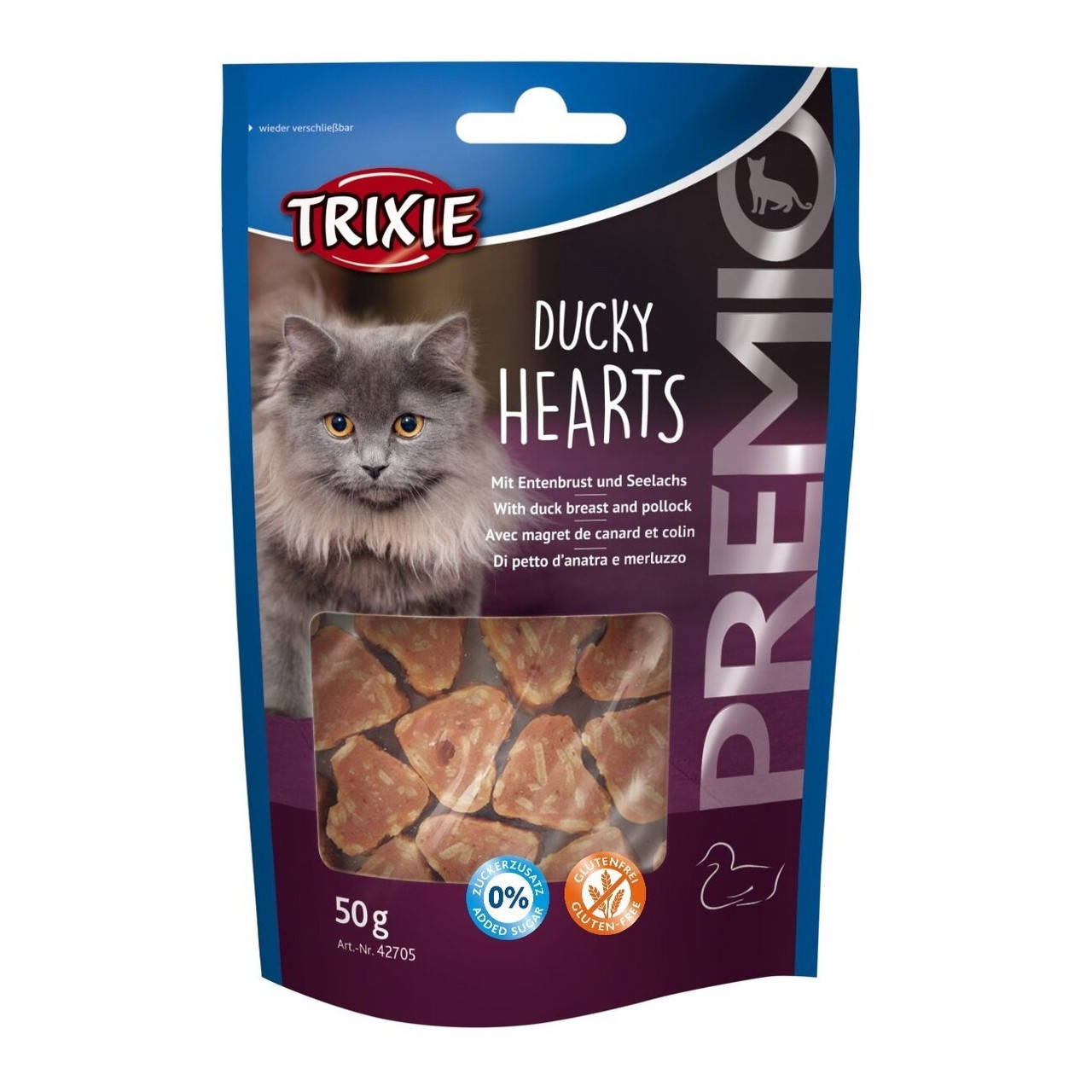 

TRIXIE Лакомство д/кош. "PREMIO Hearts" утка/минтай 50гр