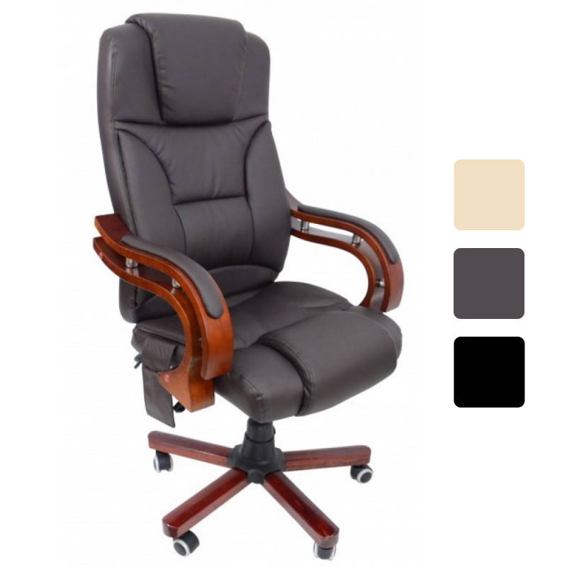 

Компьютерное офисное кресло Bonro Premier M-8005 с массажем рабочее для офиса дома Коричневый