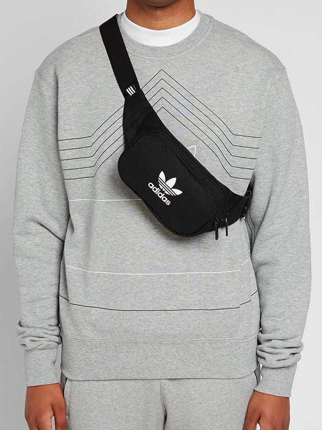 

Adidas originals Essential оригинал Сумка на пояс плечо бананка hip pack унисекс барсетка черная DV2400, Черный