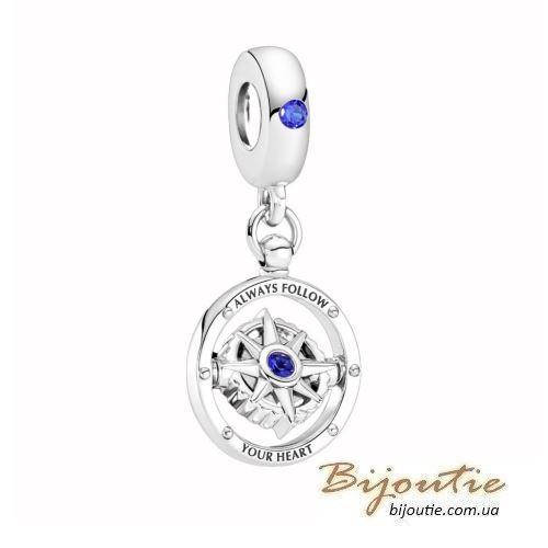 

Серебряный Шарм-подвеска Пандора КОМПАС, КОТОРЫЙ ПРОВОРАЧИВАЕТСЯ #790099C01