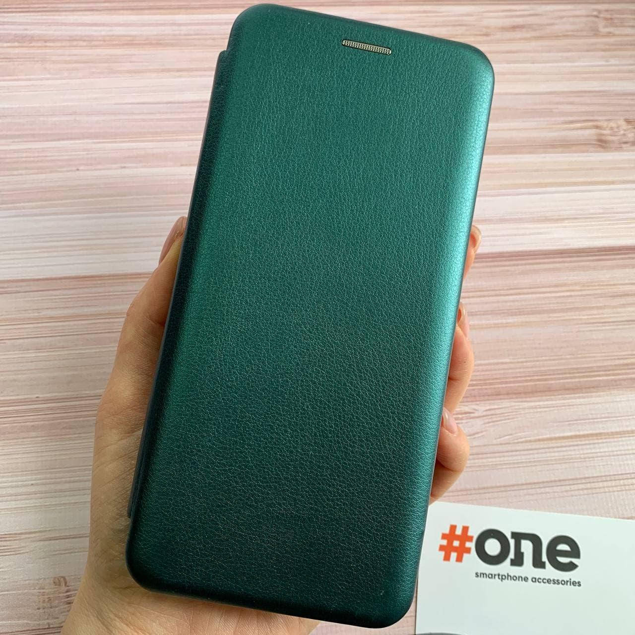 

Чехол книга для Huawei Y6 2019 с эко кожи с подставкой магнитом книжка на телефон хуавей у6 2019 зеленая STN, Зелёный