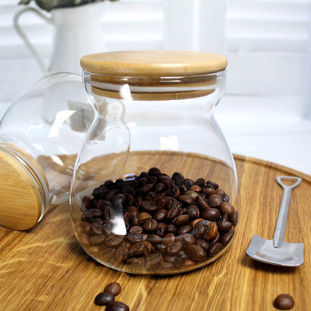 

Стеклянная банка для хранения с деревянной крышкой 700ml Ardesto, Прозрачный