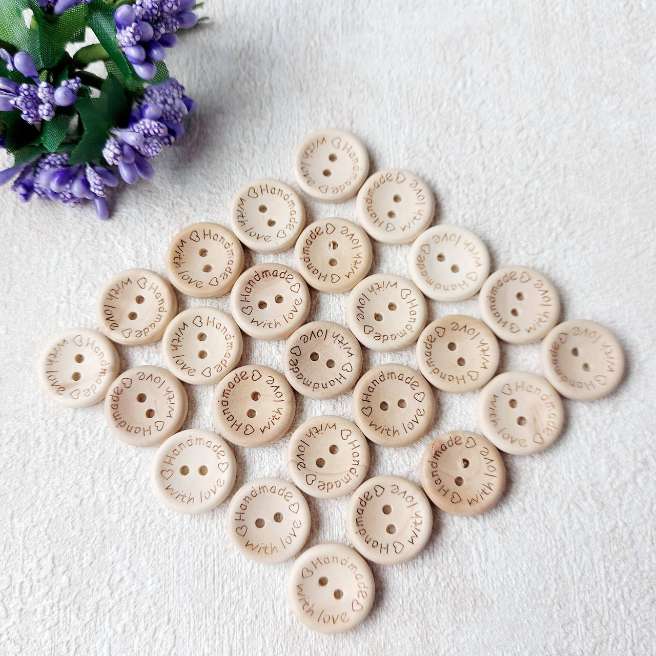 

Деревянные пуговицы Handmade сделанно с любовью 20 мм