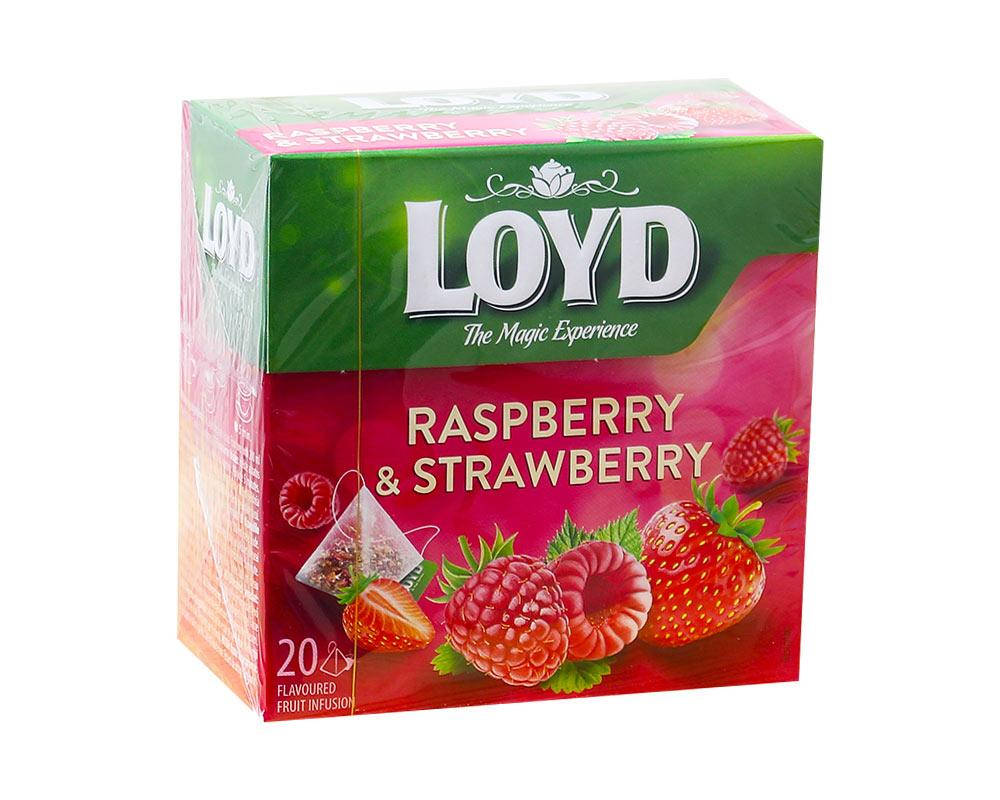 

Чай фруктовый Малина-клубника LOYD Raspberry & Strawberry, 40 г (20шт*2г)