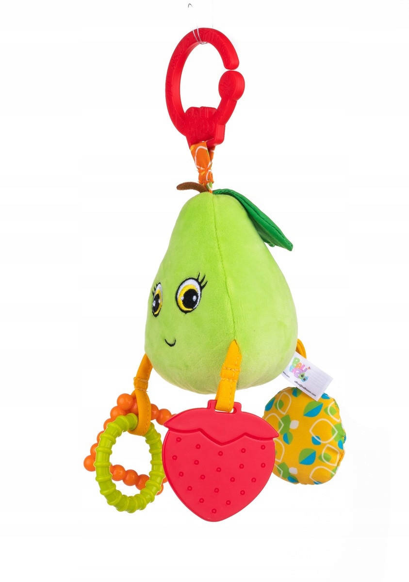 

Игрушка подвеска плюшевая с прорезывателем Balibazoo Груша