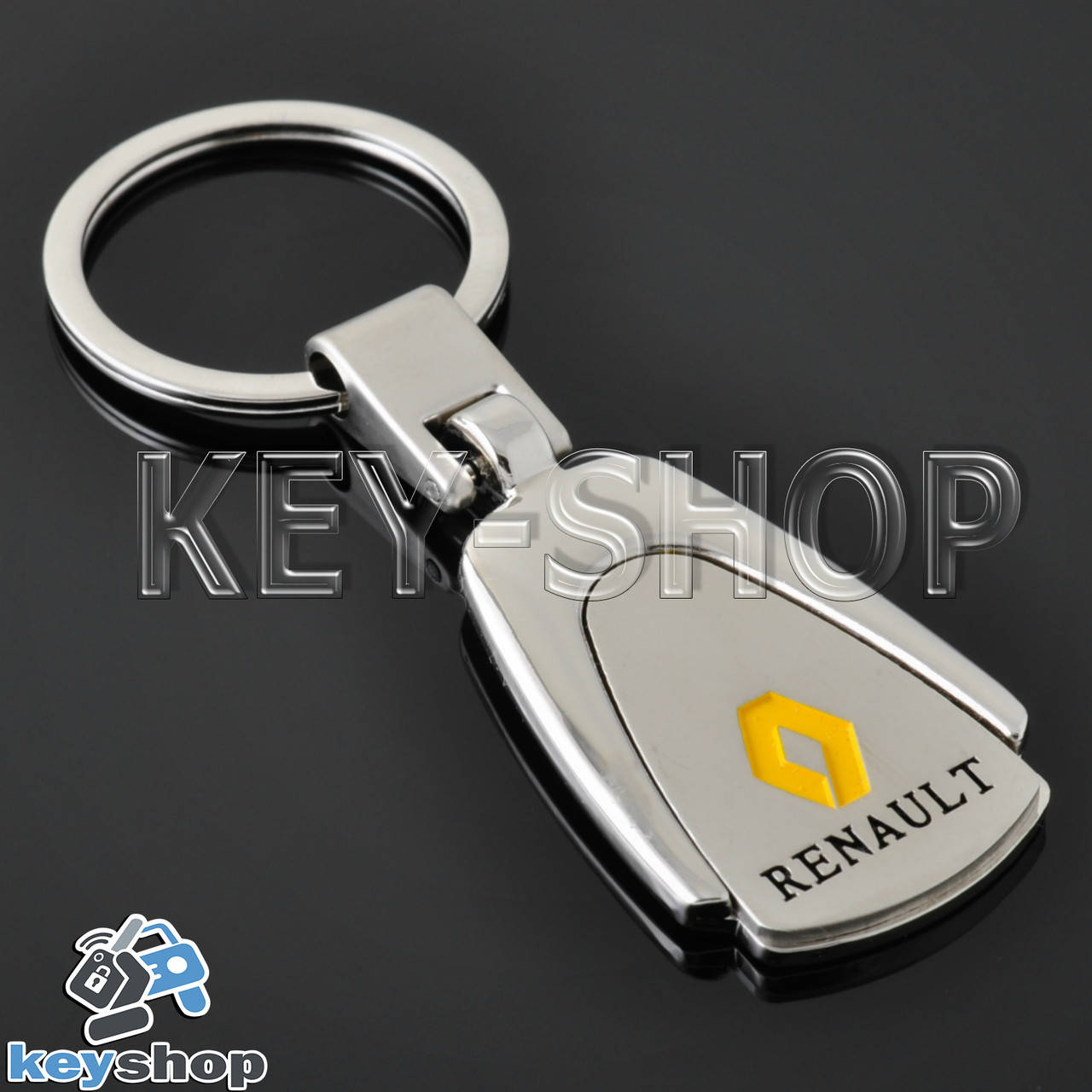 

Брелок для авто ключей Renault (Рено) металлический