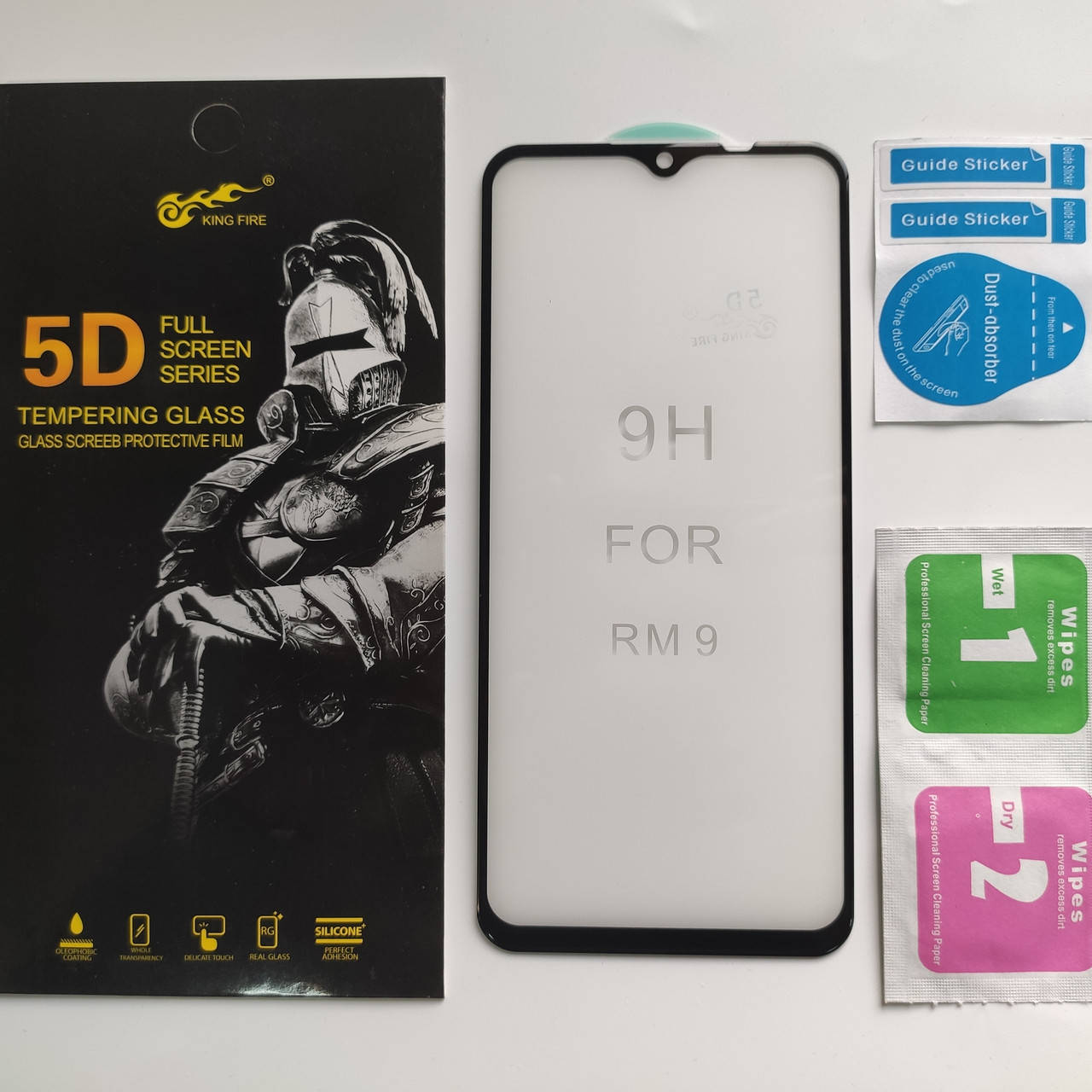 

Изогнутое защитное стекло для Xiaomi Redmi 9 5D 9H на весь экран телефона Черный