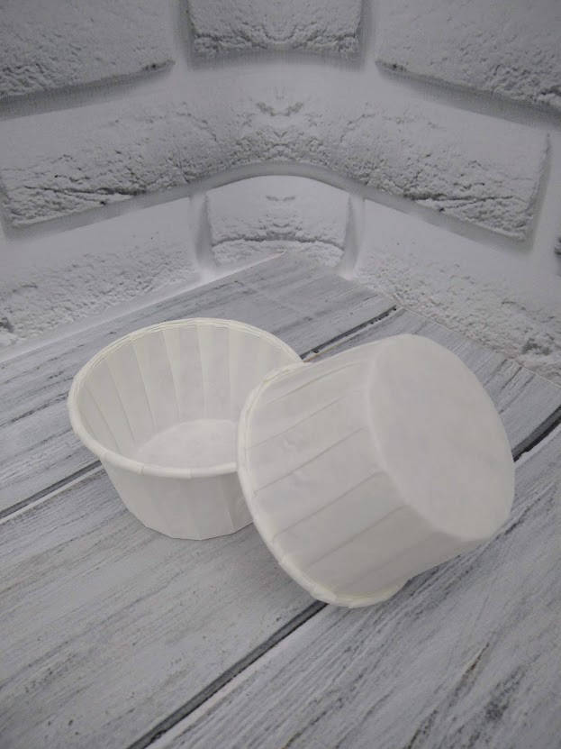 

Бумажные формы «с усиленным бортиком» ∅-50 h-40 белые, Белый