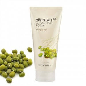 

Пенка для умывания с бобами мунг The Face Shop Herb Day 365 Cleansing Foam Mung Bean