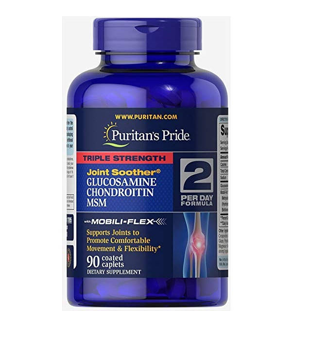 

Хондропротектор Puritan's Pride Triple Strength Glucosamine Chondroitin MSM 90 капс. ( 45 дней )