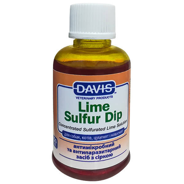 

Davis Lime Sulfur Dip ДЭВИС ЛАЙМ СУЛЬФУР антимикробное и антипаразитарное средство для собак и котов,