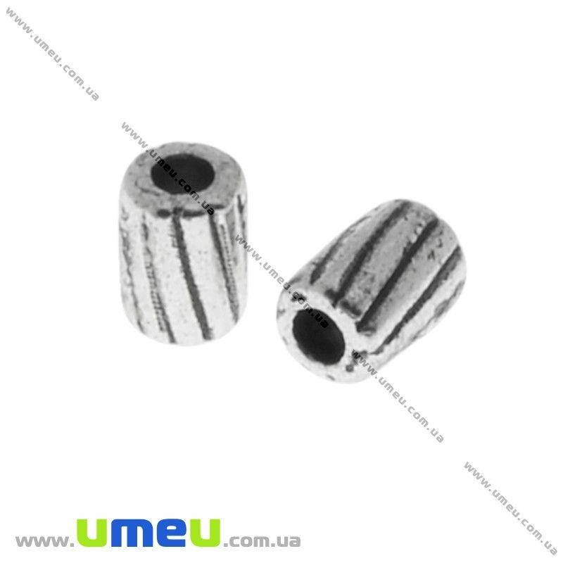 

Бусина мет. Трубочка, 4х3 мм, Античное серебро, 1 шт (BUS-001135)