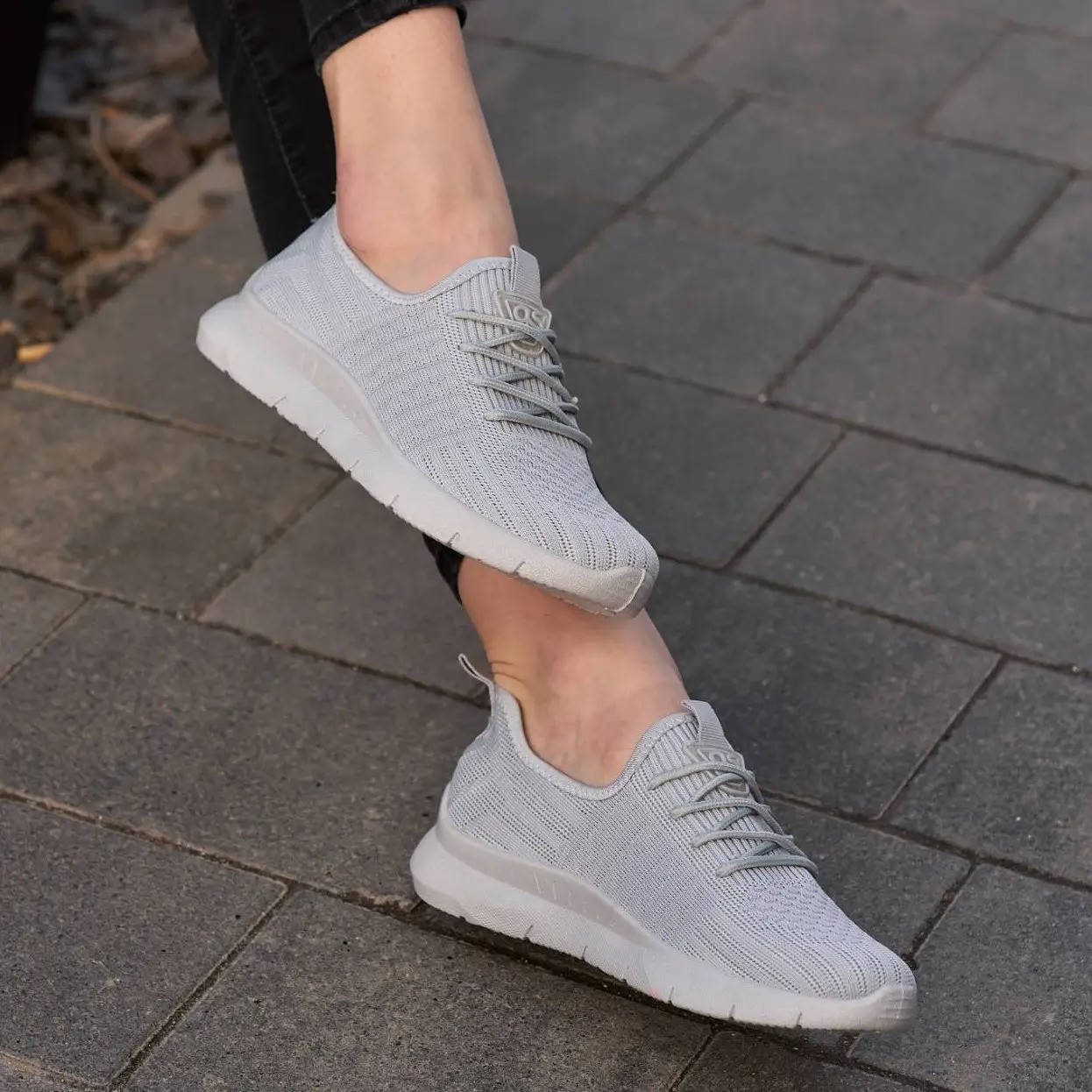 

36р и 38р !!! Кроссовки летние женские серого цвета (Нс-593ср), Серый