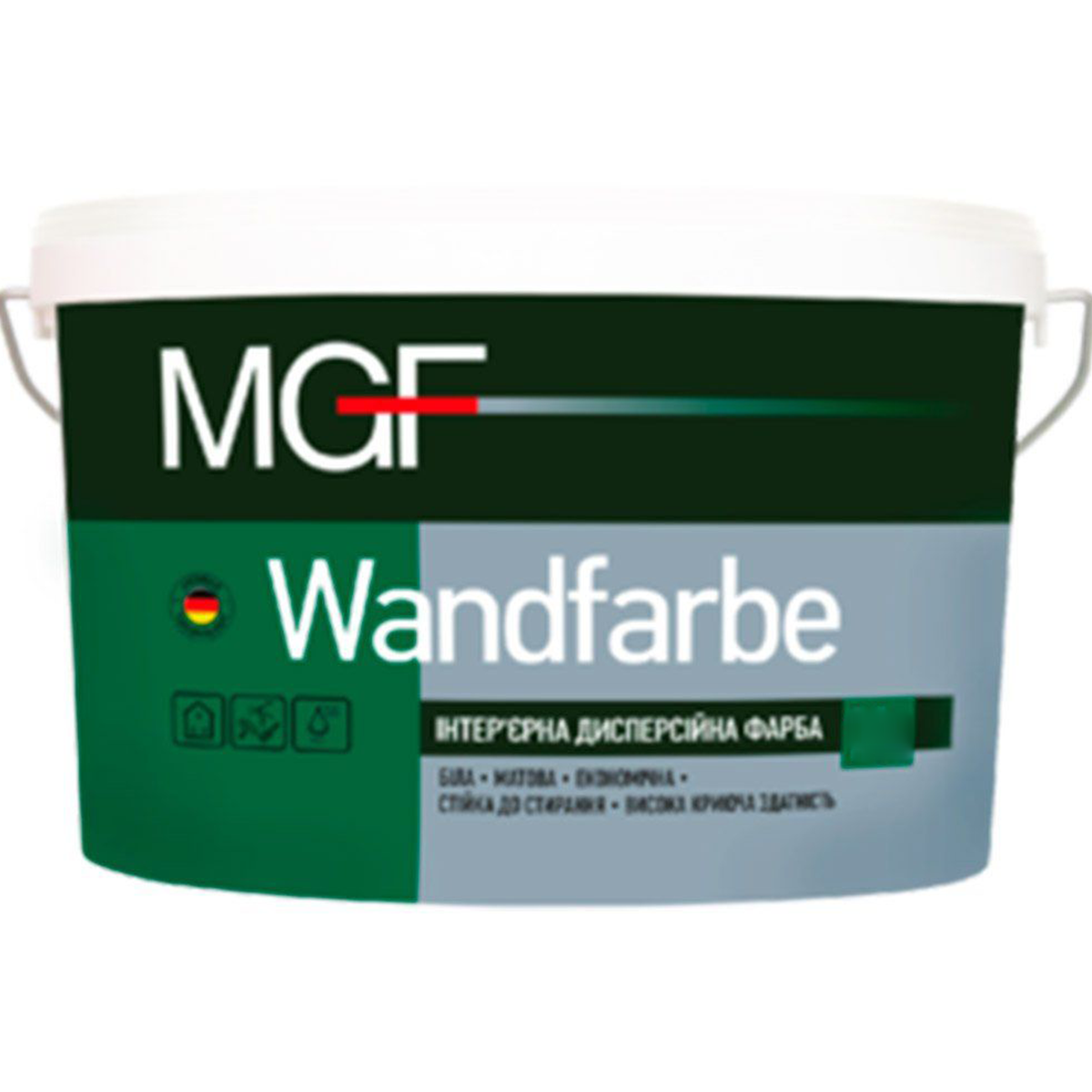 

Интерьерная краска MGF Wandfarbe матовая 3.5кг, Белый