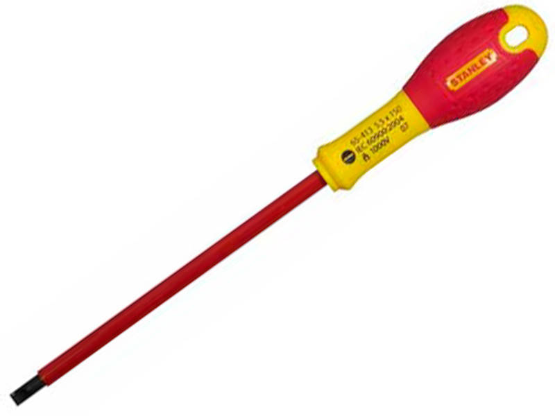 

Отвертка FatMax изолированная (-) Sl 4,0 мм 100 мм Stanley 0-65-412