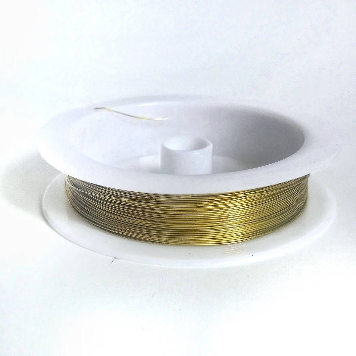 

Бижутерная проволока 0,5мм. Золотая