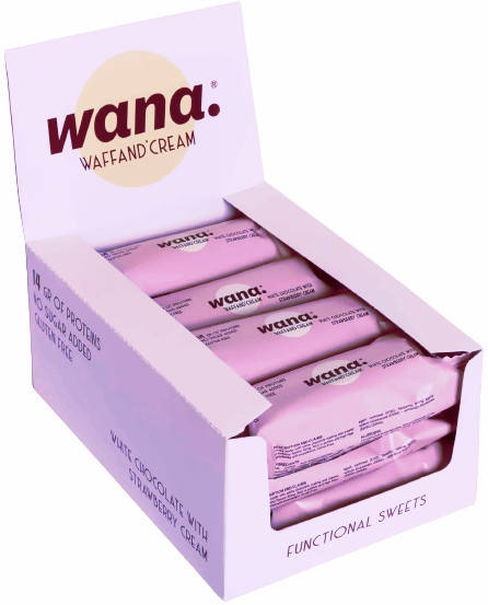

Протеиновый вафельный батончик Wana Белый Шоколад с Клубничным Кремом (43 грамма)